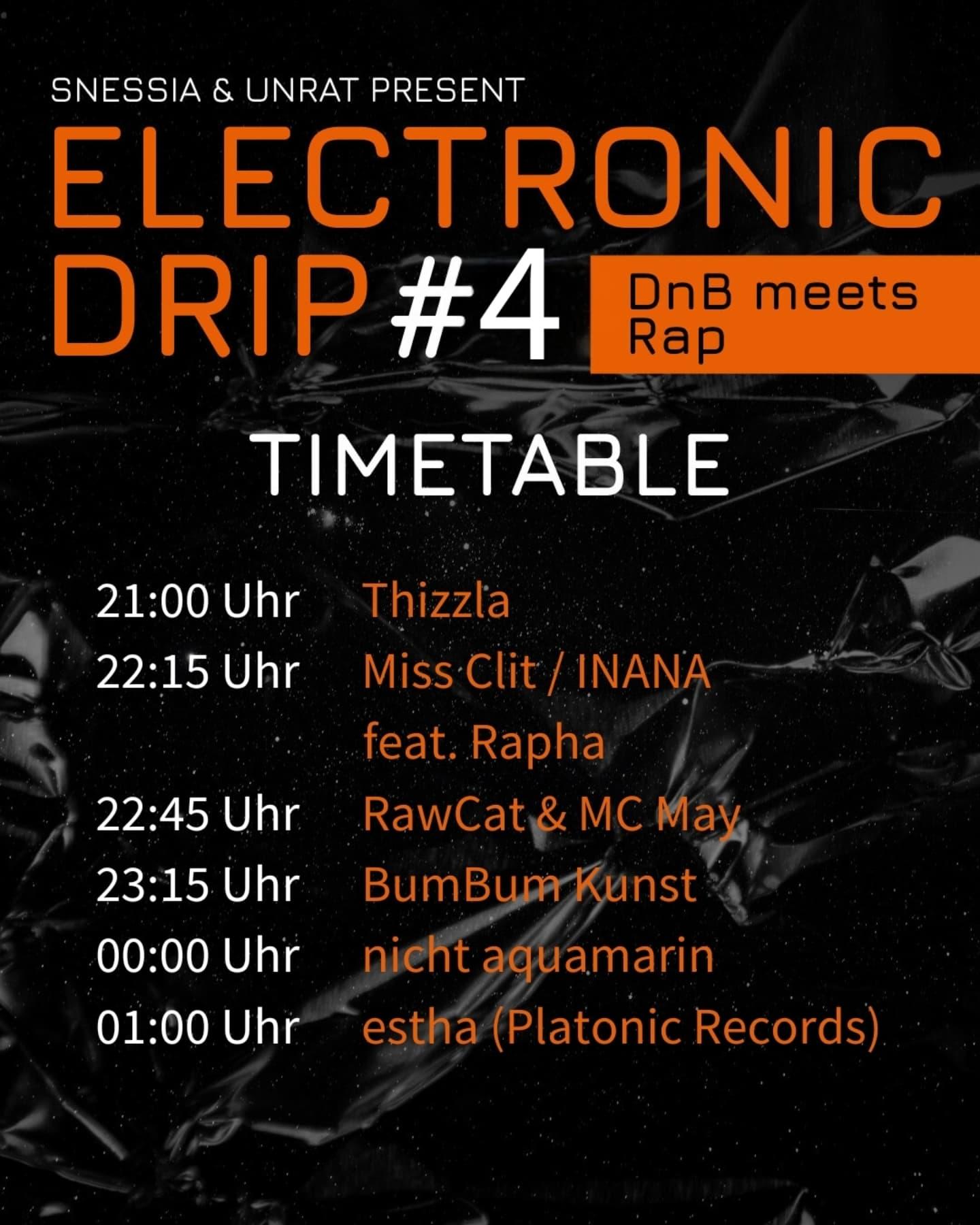 Timetable Artists ED4